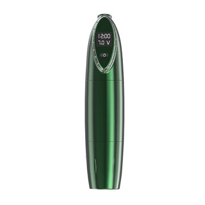 Green Color Rechargeable Tattoo Gun , Wireless Rotary Tattoo Pen 1600mAh Capacity