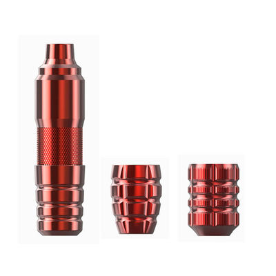 OEM ODM Tattoo Pen Machines Rose Red Color With Anti Slip Design